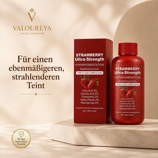 Strawberry Brightening Creme für dunkle Hautstellen